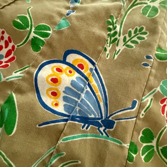 Vintage Herman Geist Midi Skirt Butterfly, Dragonfly & Floral Print 70’s Small-4 - Picture 9 of 16